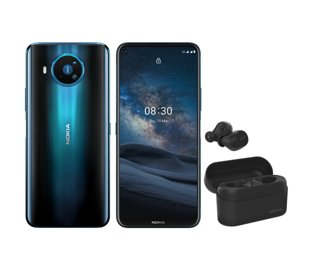 Nokia 8.3 5G Niebieski + Nokia Power Earbuds Lite - 1381053 - zdjęcie